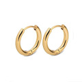 Hip Hop Stainless Steel Earrings  Gold Silver Rose Gold Black  Earrings Stainless Steel Cadenas Jewelry For Women